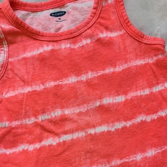 Old Navy Kids Tie-Dye Coral Tank Top - Picture 3 of 5